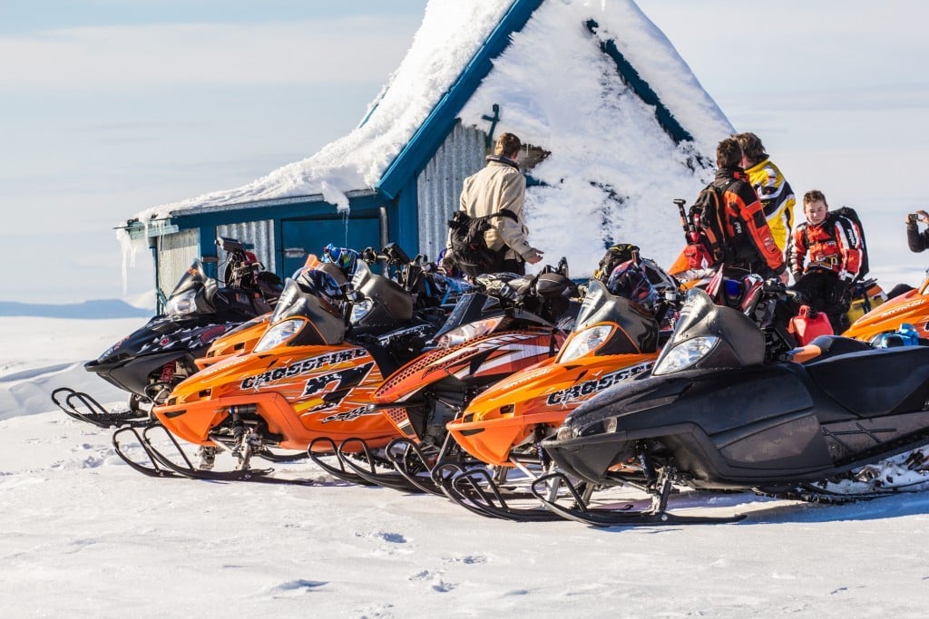 Snowmobiling