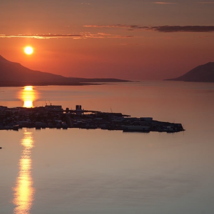 Midnight Sun in North Iceland
