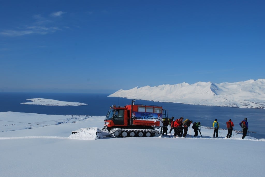 Cat skiing in North Iceland Visit North Iceland