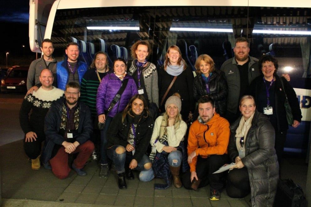 Hópurin sem tók þátt í FAM ferð NV.