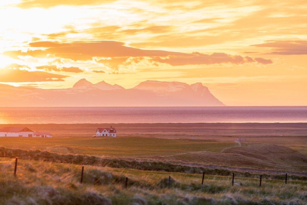 Midnight Sun in Ásbyrgi