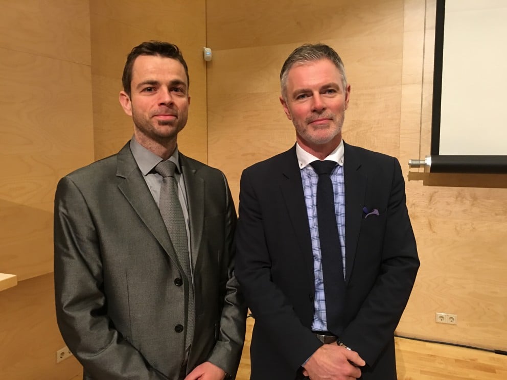 Frá vinstri Hjalti Páll, MN - Helgi Már,Icelandair