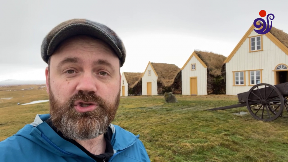 Black sand beach and a look in to the Icelandic past