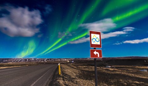 Look for the Arctic Coast Way symbol marking the route