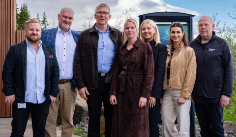 Frá vinstri: Ármann, Örn, Viggó, Sara, Helga, Þorbjörg, Tómas. Á myndina vantar Hlyn og Sveinbjörgu.