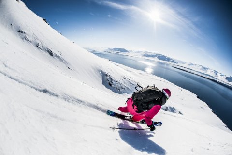 Skiing in Iceland is magical.
